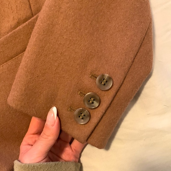 TROUVE Cropped Wool Inverted Collar Blazer Jacket Size Small - Picture 4 of 9